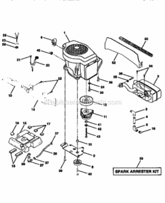 Page E Diagram and Parts List for 917251482  Craftsman Lawn Tractor