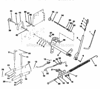 Page J Diagram and Parts List for 917251490  Craftsman Lawn Tractor