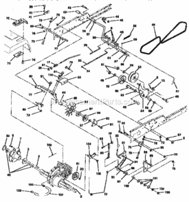 Page C Diagram and Parts List for 917251490  Craftsman Lawn Tractor