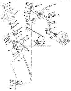 Page D Diagram and Parts List for 917251490  Craftsman Lawn Tractor