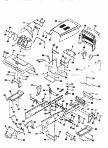 Page B Diagram and Parts List for 917251491  Craftsman Lawn Tractor