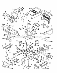 Page B Diagram and Parts List for 917251492  Craftsman Lawn Tractor