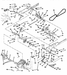 Page C Diagram and Parts List for 917251493  Craftsman Lawn Tractor