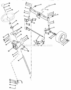 Page D Diagram and Parts List for 917251493  Craftsman Lawn Tractor