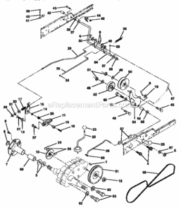Page C Diagram and Parts List for 917251511  Craftsman Lawn Tractor