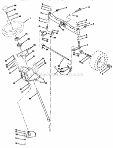 Page D Diagram and Parts List for 917251511  Craftsman Lawn Tractor