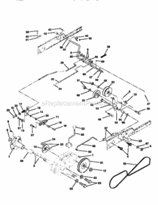 Page C Diagram and Parts List for 917251512  Craftsman Lawn Tractor