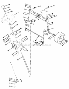 Page D Diagram and Parts List for 917251512  Craftsman Lawn Tractor