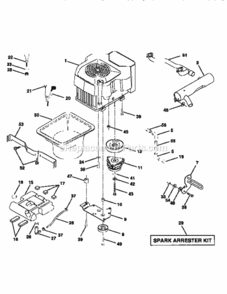 Part Location Diagram of 152946 Craftsman Crossover Pipe