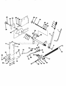 Page I Diagram and Parts List for 917251512  Craftsman Lawn Tractor