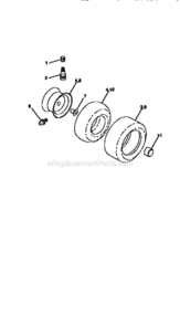 Page J Diagram and Parts List for 917251520  Craftsman Lawn Tractor