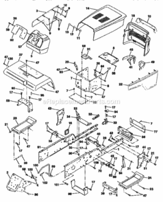 Page B Diagram and Parts List for 917251520  Craftsman Lawn Tractor