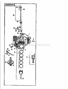 Page N Diagram and Parts List for 917251521  Craftsman Lawn Tractor
