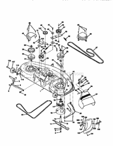 Page H Diagram and Parts List for 917251521  Craftsman Lawn Tractor
