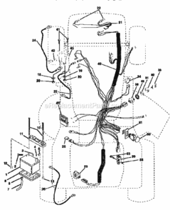 Page A Diagram and Parts List for 917251522  Craftsman Lawn Tractor
