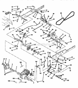 Page C Diagram and Parts List for 917251522  Craftsman Lawn Tractor