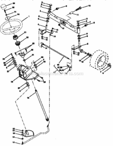 Page D Diagram and Parts List for 917251523  Craftsman Lawn Tractor