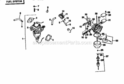 Part Location Diagram of 25-050-07-S1 Craftsman Filter, Fuel