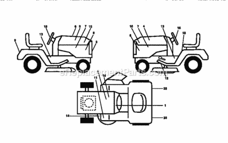 Page G Diagram and Parts List for 917251550  Craftsman Lawn Tractor