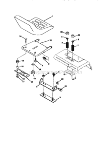 Page F Diagram and Parts List for 917251560  Craftsman Lawn Tractor
