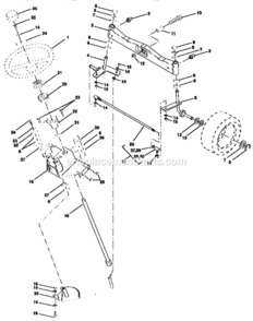 Page D Diagram and Parts List for 917251561  Craftsman Lawn Tractor
