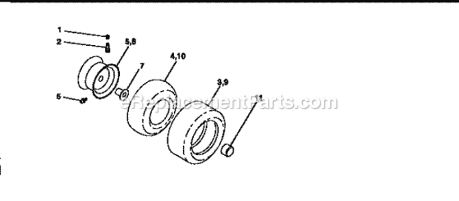 Page J Diagram and Parts List for 917251570  Craftsman Lawn Tractor