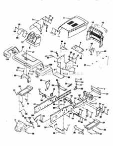 Page B Diagram and Parts List for 917251570  Craftsman Lawn Tractor