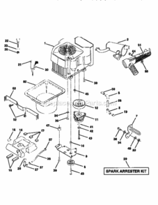 Page E Diagram and Parts List for 917251570  Craftsman Lawn Tractor