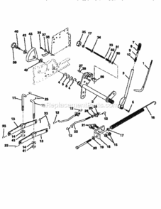 Page G Diagram and Parts List for 917251571  Craftsman Lawn Tractor