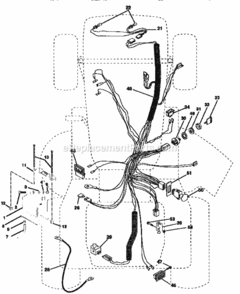 Page A Diagram and Parts List for 917251572  Craftsman Lawn Tractor