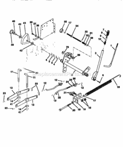 Page G Diagram and Parts List for 917251572  Craftsman Lawn Tractor