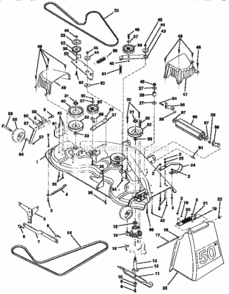 Page H Diagram and Parts List for 917251572  Craftsman Lawn Tractor