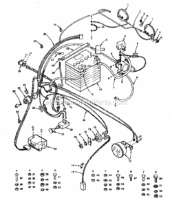 Page E Diagram and Parts List for 91725160  Craftsman Lawn Tractor