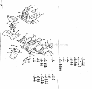 Part Location Diagram of 253572 Craftsman 42 Complete Deck