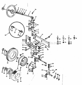 Page C Diagram and Parts List for 91725161  Craftsman Lawn Tractor