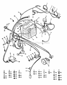 Page E Diagram and Parts List for 91725161  Craftsman Lawn Tractor