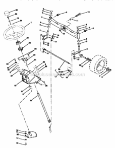 Page D Diagram and Parts List for 917251640  Craftsman Lawn Tractor