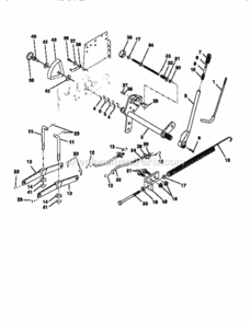 Page G Diagram and Parts List for 917251640  Craftsman Lawn Tractor