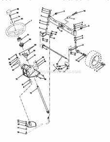 Page D Diagram and Parts List for 917251641  Craftsman Lawn Tractor