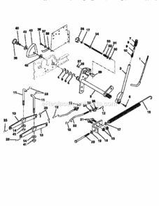 Page G Diagram and Parts List for 917251641  Craftsman Lawn Tractor