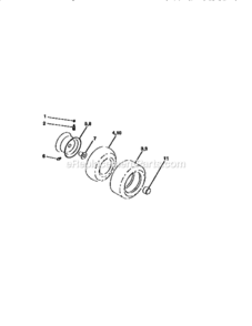 Page J Diagram and Parts List for 917251642  Craftsman Lawn Tractor