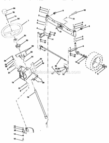 Page D Diagram and Parts List for 917251642  Craftsman Lawn Tractor