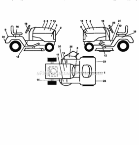 Page I Diagram and Parts List for 917251642  Craftsman Lawn Tractor