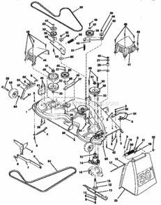 Page J Diagram and Parts List for 917251650  Craftsman Lawn Tractor