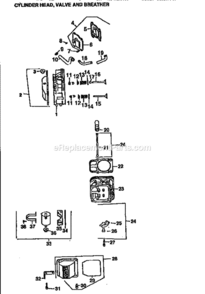 Page M Diagram and Parts List for 917251650  Craftsman Lawn Tractor