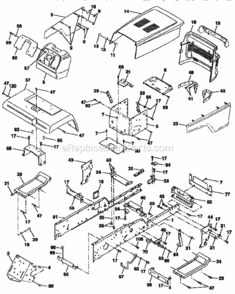 Page B Diagram and Parts List for 917251650  Craftsman Lawn Tractor