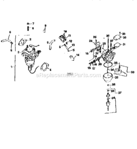 Page T Diagram and Parts List for 917251650  Craftsman Lawn Tractor