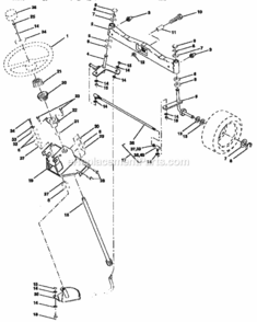 Page D Diagram and Parts List for 917251650  Craftsman Lawn Tractor