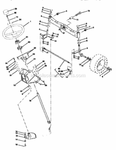Page D Diagram and Parts List for 917251660  Craftsman Lawn Tractor