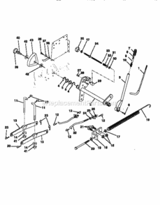 Page F Diagram and Parts List for 917251660  Craftsman Lawn Tractor